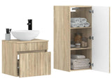 Bathroom Furniture Set 2 pcs Sonoma Oak 33 x 34.5 x 100 cm 3406135