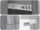 Wall-Mounted Bedside Cabinet 2 pcs Grey Sonoma Engineered Wood 898138
