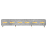TV Cabinet Concrete Grey 150x36x30 cm Engineered Wood 829136
