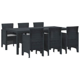 Garden Dining Set 7 pcs Anthracite Polypropylene 3378714