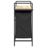 Laundry Basket 2 Compartments with Shelf Sonoma Oak 859066