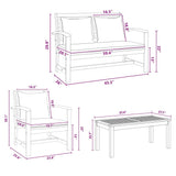 Garden Sofa Set Natural Solid teak wood 3356853