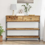 Console Table Old Wood 100 x 25 x 75 cm Engineered Wood 863511