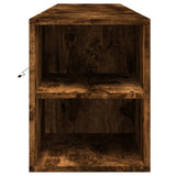 TV Wall Cabinet with LED Smoked Oak 180x31x39.5 cm 3307958