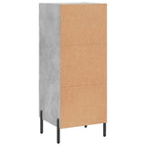 Sideboard Concrete Grey 34.5x34x90 cm Engineered Wood 828616