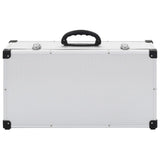 CD Case for 80 CDs Aluminium ABS Silver 91854
