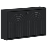 Wall-Mounted Shoe Cabinet ALKMAAR 71 x 17 x 43 cm Black 896186