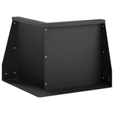 Retaining Wall 50 x 50 x 50 cm Steel Black 8015185