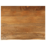 Table Top Live Edge 110x80x2.5 cm Solid Wood Mango 370557
