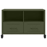 TV Cabinet Olive Green 68x39x43.5 cm Steel 846702