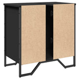 Bathroom Sink Cabinet Black 60x35x60 cm Engineered Wood 848654