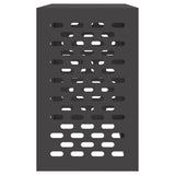 Air Conditioner Cover Black 110 x 50 x 80 cm Steel 865904