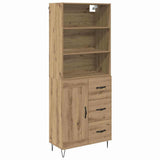 Highboard with Drawer 2 pcs Artisan Oak Engineered Wood 3415880