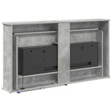 Fireplace with LED Strip Concrete 130 x 20 x 69.5 cm 8021090