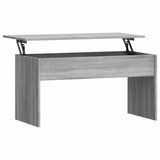 Coffee Table Grey Sonoma Engineered Wood Standard Sliding Top 819285