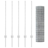 Fence and Post Silver 1 x 10 m Steel 3336155