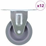 12 pcs Fixed Casters 75 mm 277827