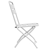 Garden Folding Chair Folding 2 pcs White 42 x 52 x82cm 42002938