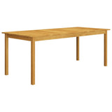 Garden Dining Set Black Solid acacia wood Large Durable 3095869