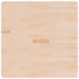 Square Table Top 80x80x1.5 cm Untreated Solid Wood Oak 342918
