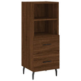 Sideboard Brown Oak 34.5x34x90 cm Engineered Wood 828691