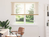 Venetian Blind Light Brown with Pattern 150 x 120 cm 25 mm PVC 42003766