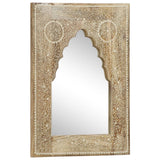 Hand Painted Mirror 40x55 cm Solid Mango Wood 286156