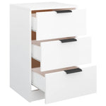 Bedside Cabinets 2 pcs White 40x36x65 cm 811269