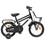 Kids Bike 14 Inches for 3-5 Years Old Black 42009278