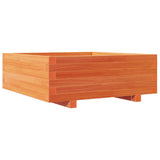 Garden Planter Wax Brown 70x70x26.5 cm Solid Wood Pine 847305
