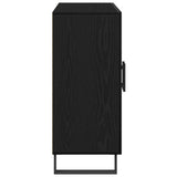 Sideboard Black Oak 90 x 34 x 80 cm Engineered Wood 862955