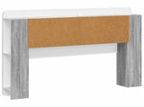 Headboard Cabinet with Storage Grey Sonoma Engineered Wood 8001261
