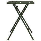 Bistro Table Dark Green 55 x 55 x 72.5 cm Powder-coated Steel 42002943
