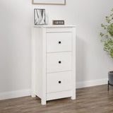 Sideboard White 40x35x80 cm Solid Wood Pine 813741