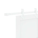 Sliding Door Manual White 83 x 211 cm Solid pine wood and steel 3333563