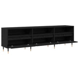 TV Cabinet Black Oak 150 x 30 x 45 cm Engineered Wood 869075