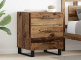 Bedside Cabinet Old Wood 40 x 40 x 66 cm Engineered Wood 882143