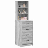 Highboard Grey sonoma 40 x 41 x 135 cm Engineered wood 865051