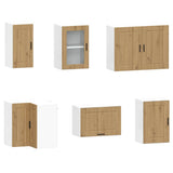 11 Piece Kitchen Cabinet Set Porto Artisan Oak Engineered Wood 3314970