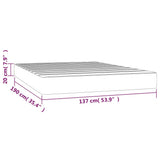 Pocket Spring Bed Mattress Medium Black 137x190x20 cm Full 347873