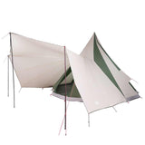 Tipi Tent with Roof Green 510 x 690 x 330 cm Taffeta 42000984