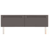 LED Headboard Grey 200 cm Faux Leather 42007315