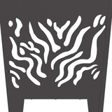 Fire Pit Black 40 x 40 x 40 cm Steel 858912