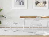 Folding Chair 2 pcs White and Grey 48 x 43.5 x 81 cm 42029045
