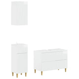 3 Piece Bathroom Cabinet Set ARNHEM High Gloss White 3417769