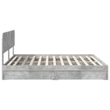 Storage Bed Concrete Grey 180 x 200 cm Engineered Wood 3412251