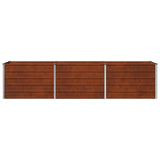 Raised Garden Bed Rusty 240 x 40 x 55 cm corton 8006259