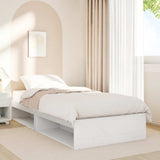 Day Bed without Mattress White 100x200 cm Solid Wood Pine 859239