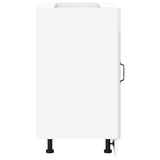 Kitchen Base Cabinet "Kalmar" High Gloss White Engineered Wood 854320