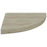 Floating Corner Shelves 2 pcs Oak 35x35x3.8 cm MDF 323926
